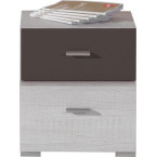 Szafka nocna Naomi 35 2SZ Sosna Bielona/Earth