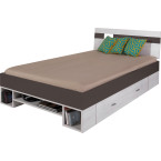 Łóżko Naomi 120 Sosna Bielona/Earth