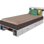 Łóżko Naomi 90 Sosna Bielona/Earth