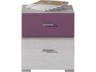 Szafka nocna Naomi 35 2SZ Sosna Bielona/Viola