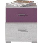 Szafka nocna Naomi 35 2SZ Sosna Bielona/Viola