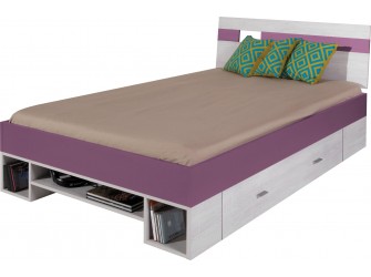 Łóżko Naomi 120 Sosna Bielona/Viola
