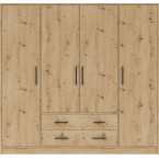 Szafa Simon 200 4D4SZ Dąb Aristan