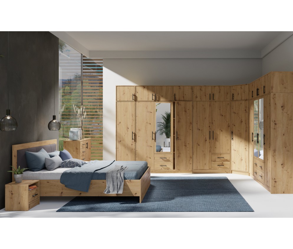 Szafa Simon 150 3D2SZ Dąb Aristan