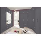 Szafa Simon 100 2D2SZ Antracyt z lustrem