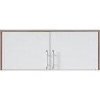 Szafa Simon 100 2D2SZ Dąb Sonoma/Biały Lux z lustrem