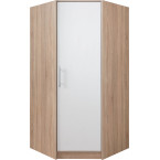 Szafa Simon 95  Dąb Sonoma/Biały Lux narożna prawa/lewa