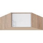 Szafa Simon 95  Dąb Sonoma/Biały Lux narożna prawa/lewa