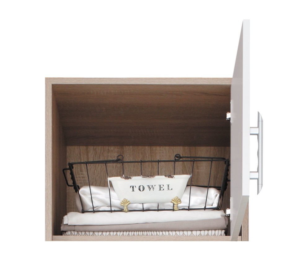 Szafa Simon 50 1D Dąb Sonoma/Biały Lux prawa/lewa