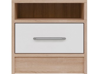 Stolik nocny Simon 40 Dąb Sonoma/Biały Lux