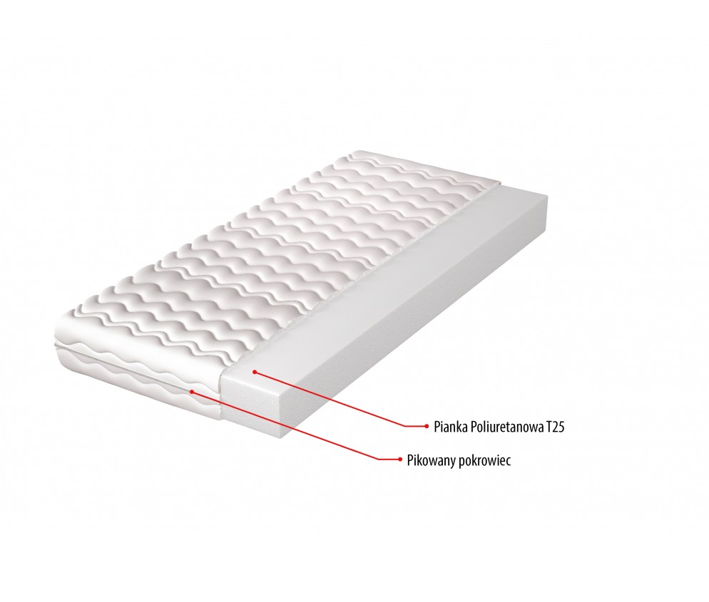 Materac Anna10 H3 średnio twardy, hypoalergiczny