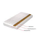 Materac Amelia15 H3/H5 średnio twardy/twardy, hypoalergiczny, kokos