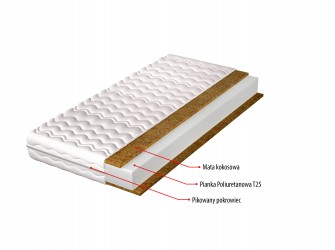 Materac Amanda10 H5 twardy, hypoalergiczny, kokos