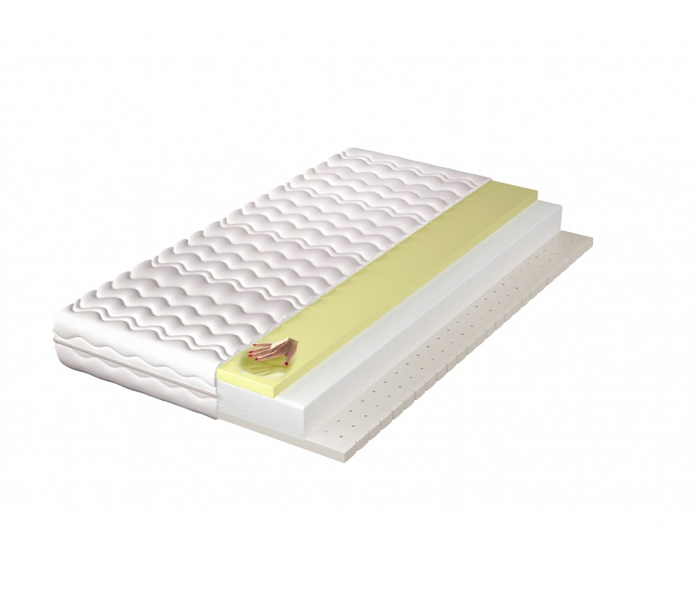 Materac Anastasia H3 średnio twardy, hypoalergiczny, pianka visco, latex