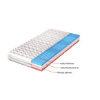 Materac Mystic H4 średnio twardy, hypoalergiczny, 7 stref, pianka profilowana