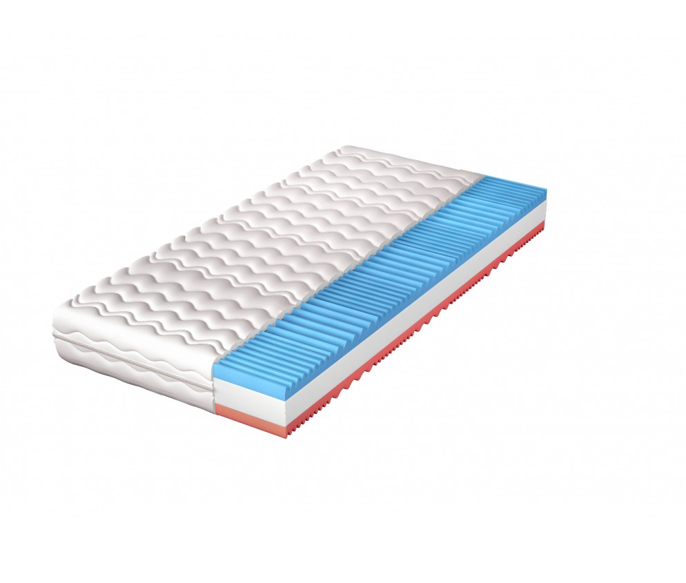 Materac Mystic H4 średnio twardy, hypoalergiczny, 7 stref, pianka profilowana