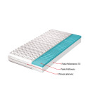 Materac Coma H3 średnio twardy, hypoalergiczny, 7 stref, pianka profilowana