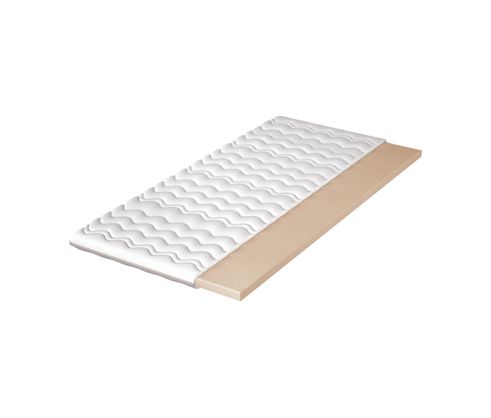 Materac nawierzchniowy Ksenia, pianka wysokoelastyczna, hypoalergiczny, H2