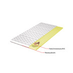 Materac nawierzchniowy Asti, pianka visco, hypoalergiczny, H2