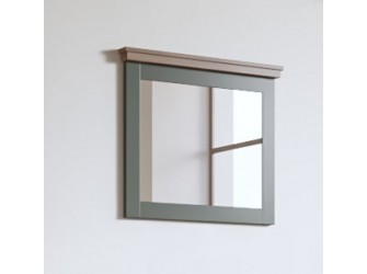 Lustro Evora Zielony/Dąb Lefaks 71x60