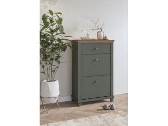 Komoda Evora 1SZ2D Zielony/Dąb Lefaks 71