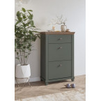 Komoda Evora 1SZ2D Zielony/Dąb Lefaks 71