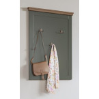 Panel z wieszakami Evora Zielony/Dąb Lefaks 71