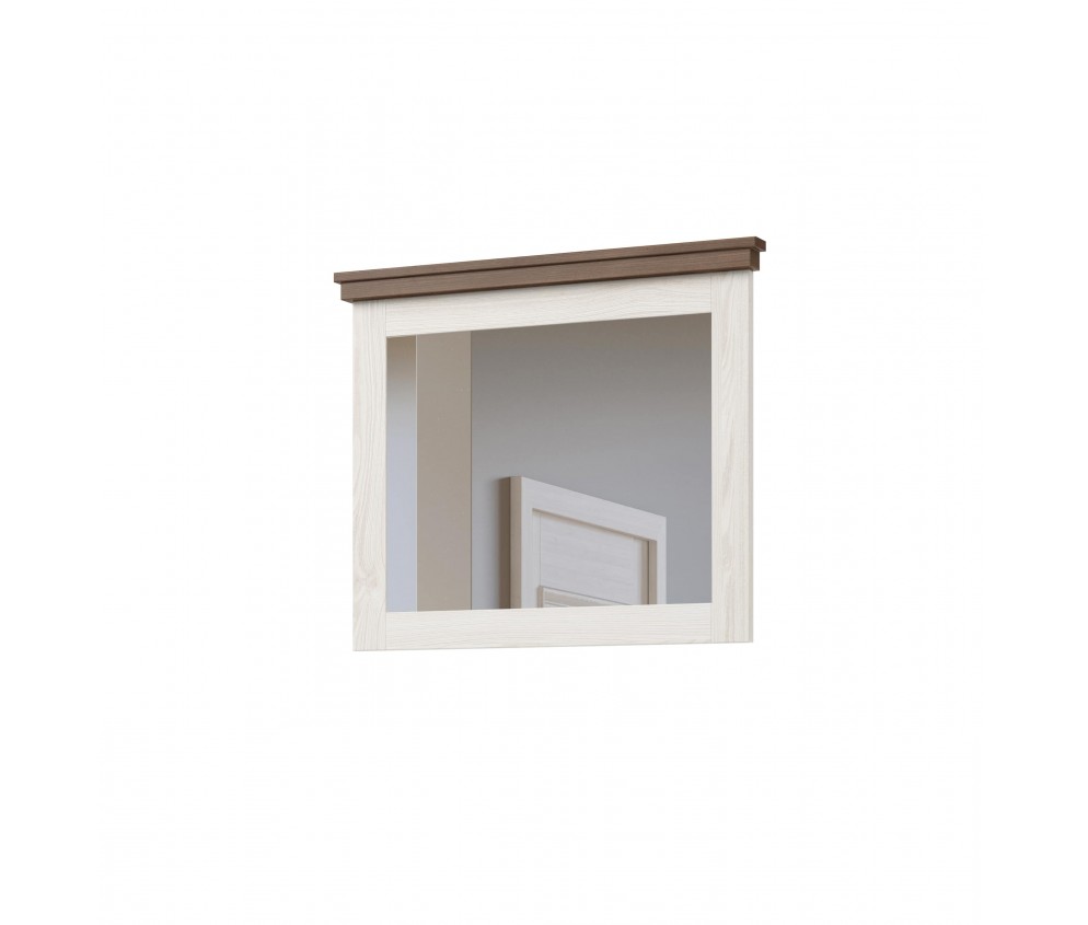 Lustro Evora Biały Abiskoash/Dąb Lefkas  71x60