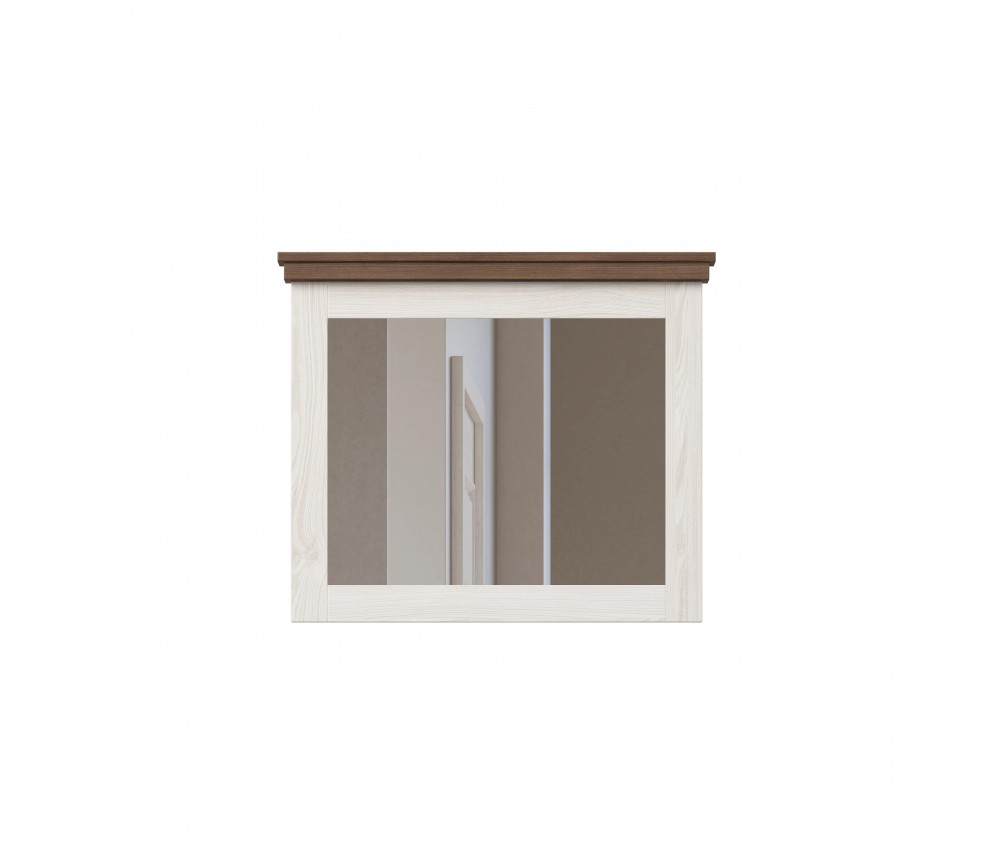 Lustro Evora Biały Abiskoash/Dąb Lefkas  71x60