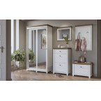 Komoda Evora 1SZ2D Biały Abiskoash/Dąb Lefkas 71