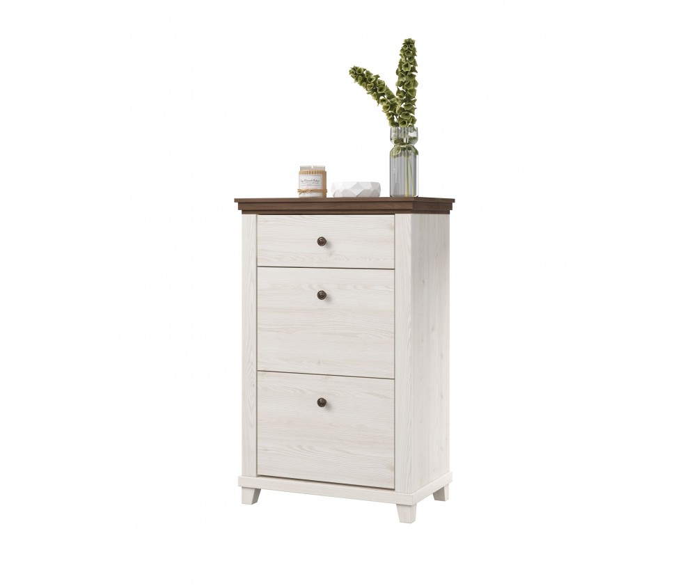 Komoda Evora 1SZ2D Biały Abiskoash/Dąb Lefkas 71