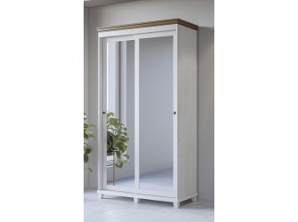 Szafa Evora 2D przesuwna Biały Abiskoash/Dąb Lefkas 120