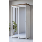 Szafa Evora 2D przesuwna Biały Abiskoash/Dąb Lefkas 120