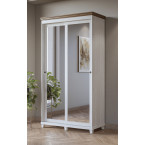 Szafa Evora 2D przesuwna Biały Abiskoash/Dąb Lefkas 120