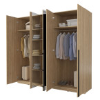 Szafa Lenny 5D z lustrem dąb olejowany 225