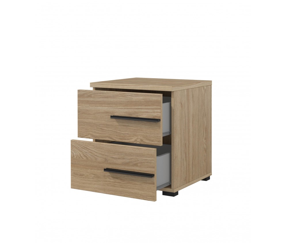 Stolik nocny Lenny 2SZ dąb olejowany 45 prawy/lewy
