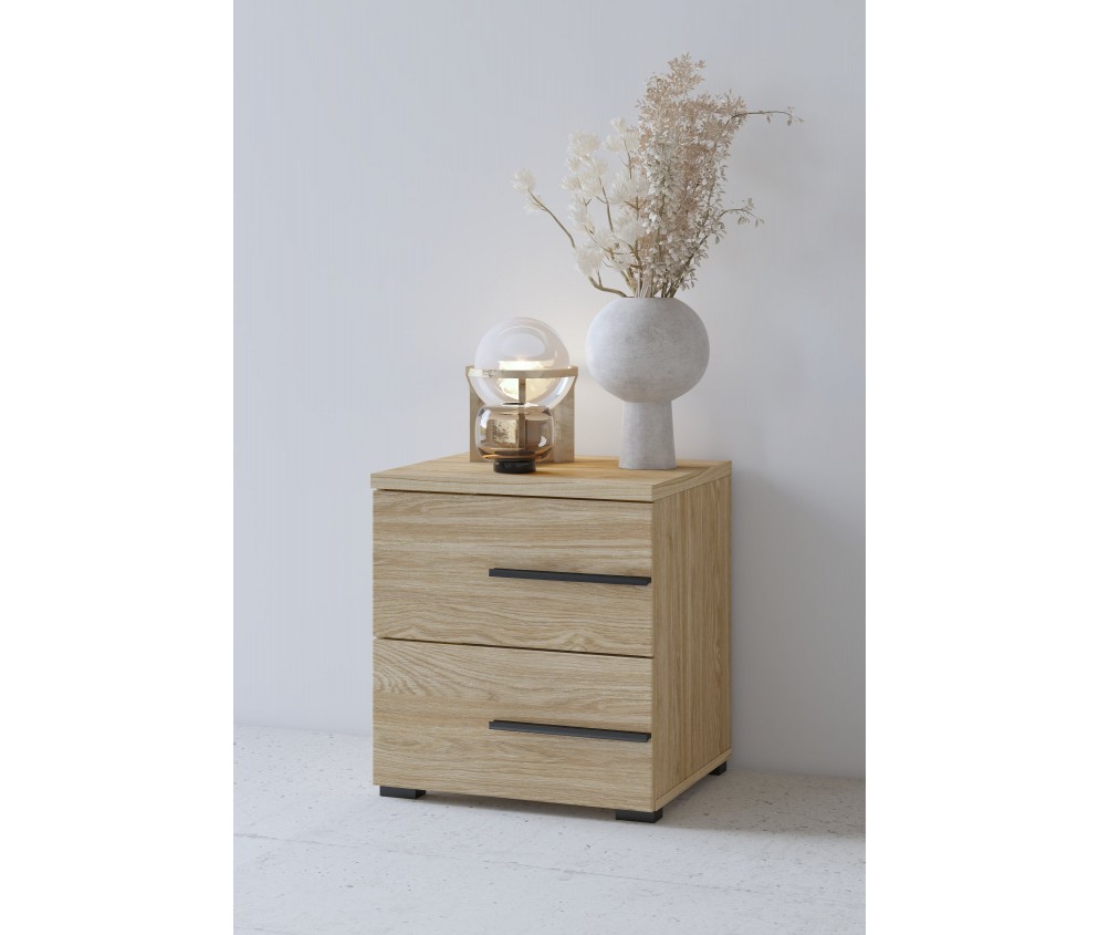 Stolik nocny Lenny 2SZ dąb olejowany 45 prawy/lewy