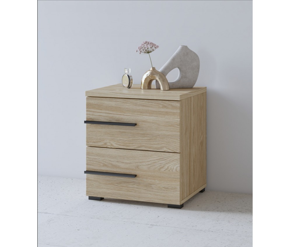 Stolik nocny Lenny 2SZ dąb olejowany 45 prawy/lewy