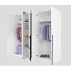 Szafa Lenny 5D z lustrem biały 225