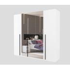 Szafa Lenny 5D z lustrem biały 225