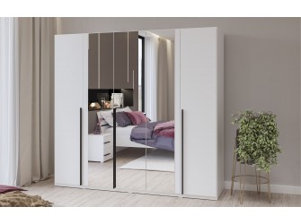 Szafa Lenny 5D z lustrem biały 225