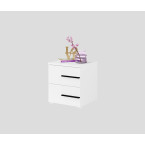 Stolik nocny Lenny 2SZ biały 45 prawy/lewy