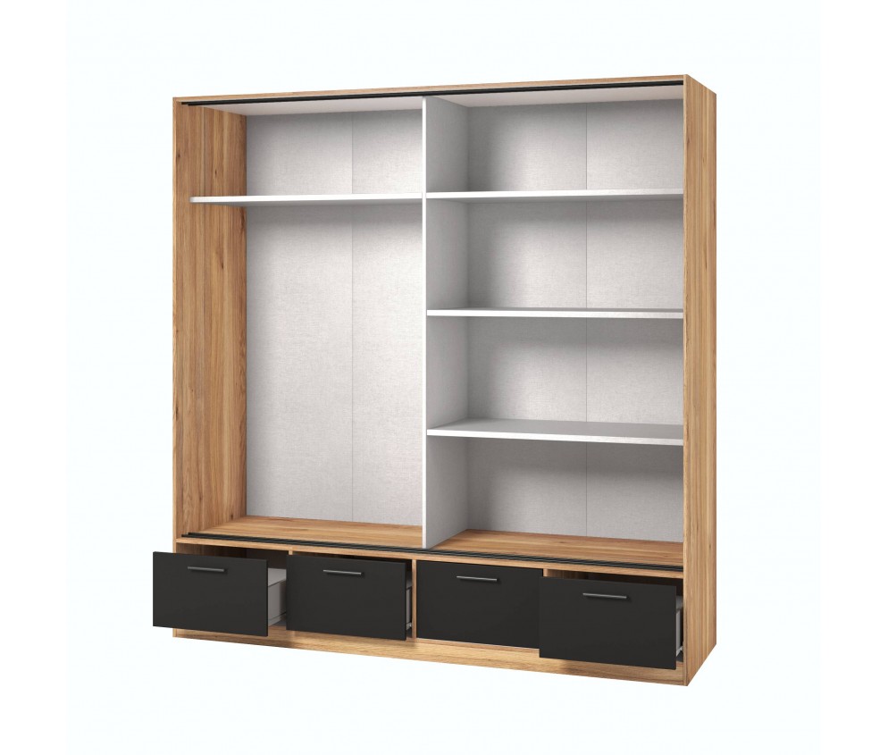 Szafa przesuwna 2D4SZ Gamma 186 z lustrem