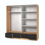 Szafa przesuwna 2D4SZ Gamma 186 z lustrem