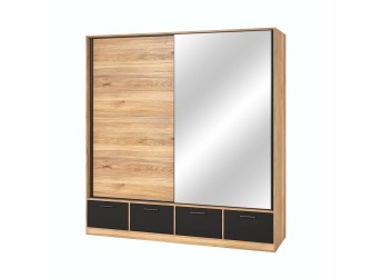 Szafa przesuwna 2D4SZ Gamma 186 z lustrem