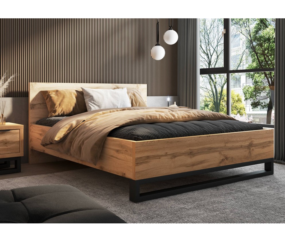 Łóżko Harry 160 z pojemnikiem i podnoszonym stelażem