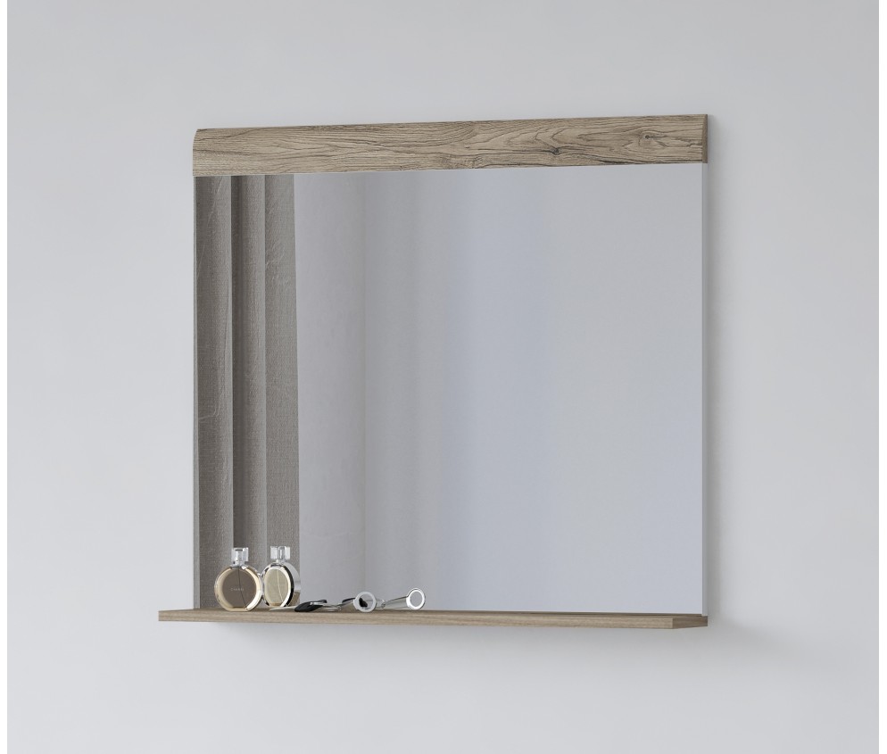 Lustro Tamariso 83x72 Biały Połysk/San Remo