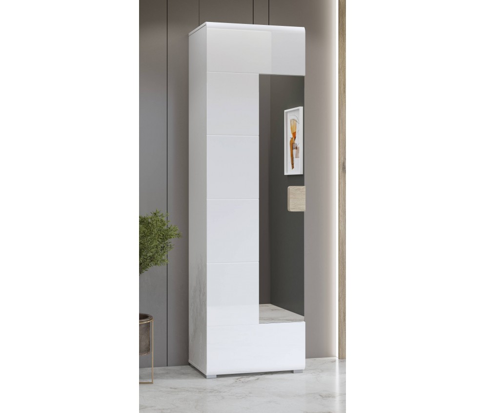 Szafa 1D Tamariso 61 Biały Połysk/San Remo