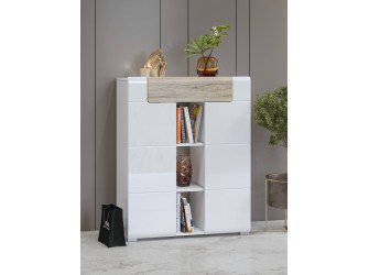 Komoda 2D1SZ Tamariso 83 Biały Połysk/San Remo