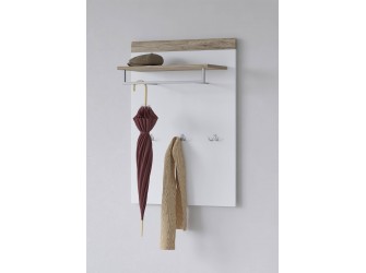 Panel z wieszakami Tamariso 83 Biały Połysk/San Remo